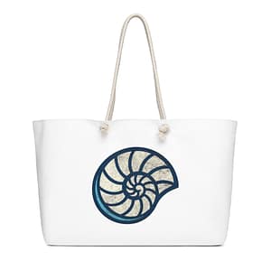Salt Spiral Shell Oversized Weekender Bag