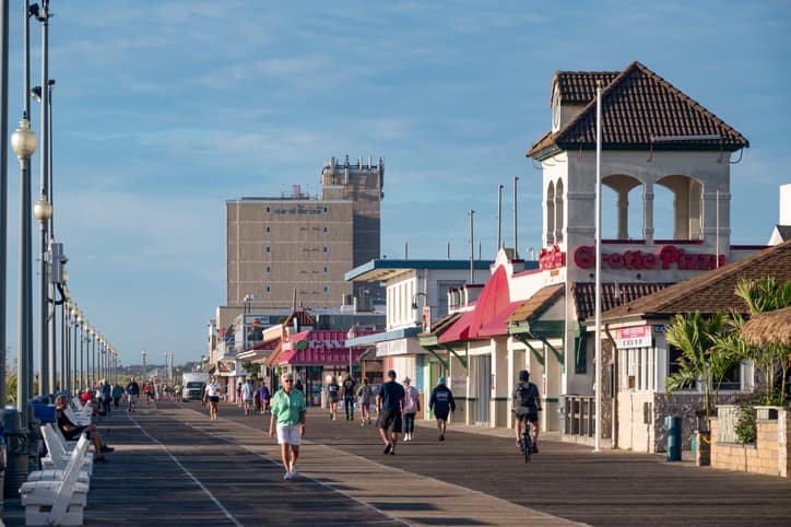 The boardwalk at Rehoboth Beach Delaware