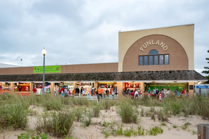 Funland on the Boardwalk at Rehoboth Beach