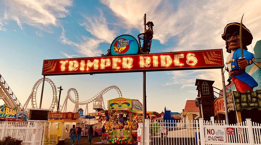 Entrance to Trimper Rides Ocean City MD